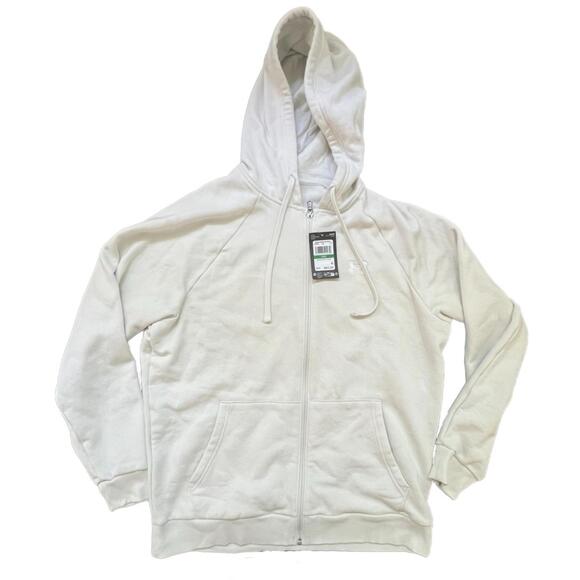 Under Armour Other - Under Armour White Heavy Weight Zip-Up Hoodie